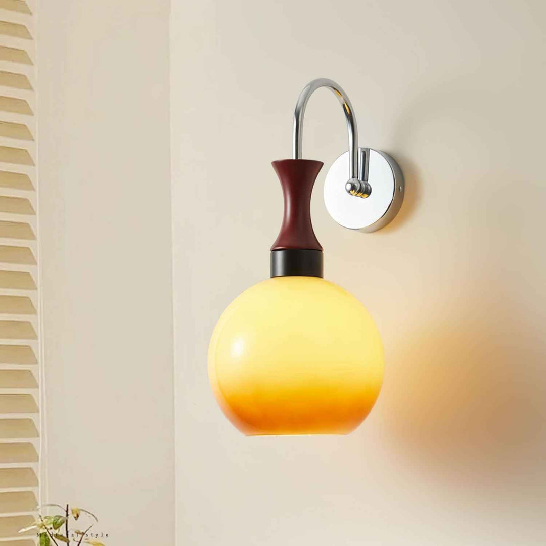 Cishael Verre 18cm Chrome LED