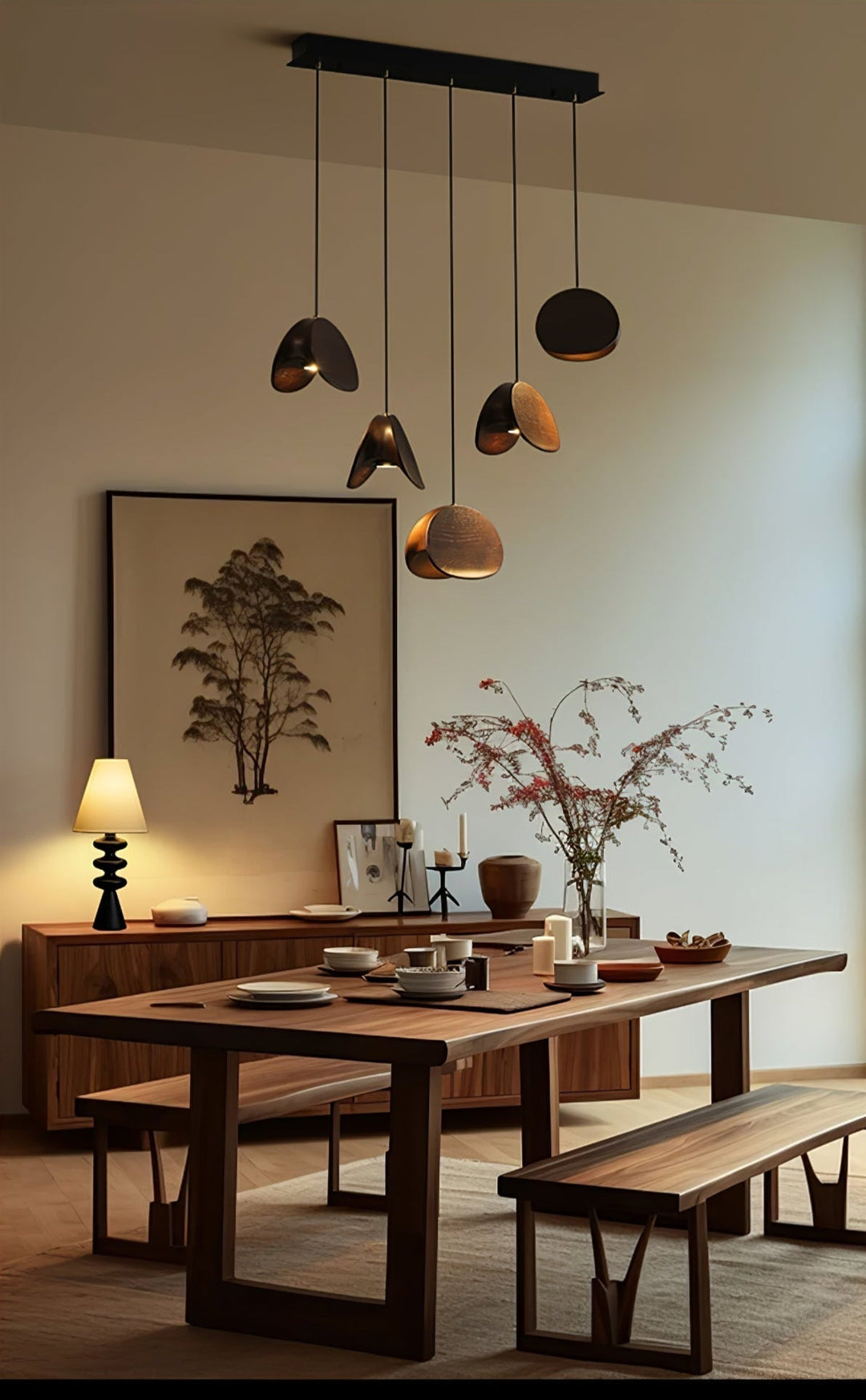 Tavro Lampe Pendante en Bois Minimaliste - Neutralighting