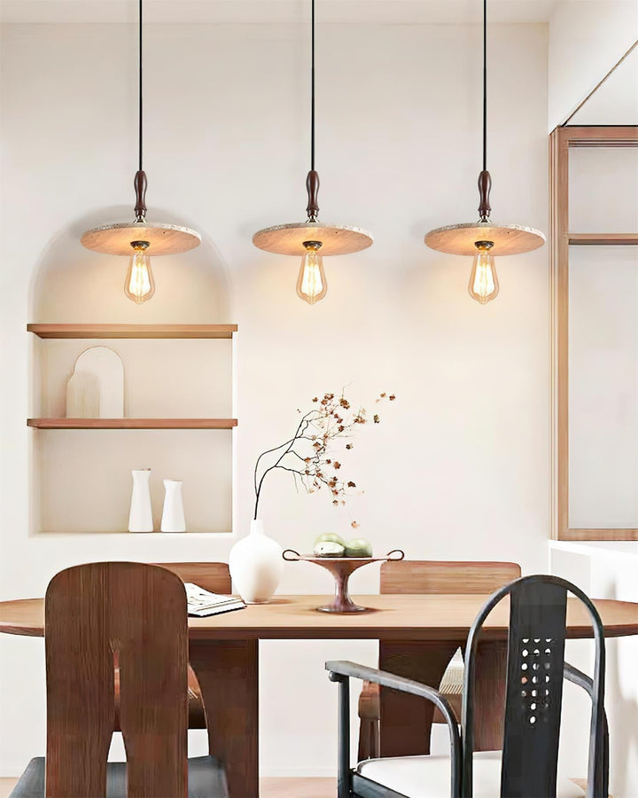 Ritta Lampe Pendante Orbit Moderne en Travertin - Neutralighting
