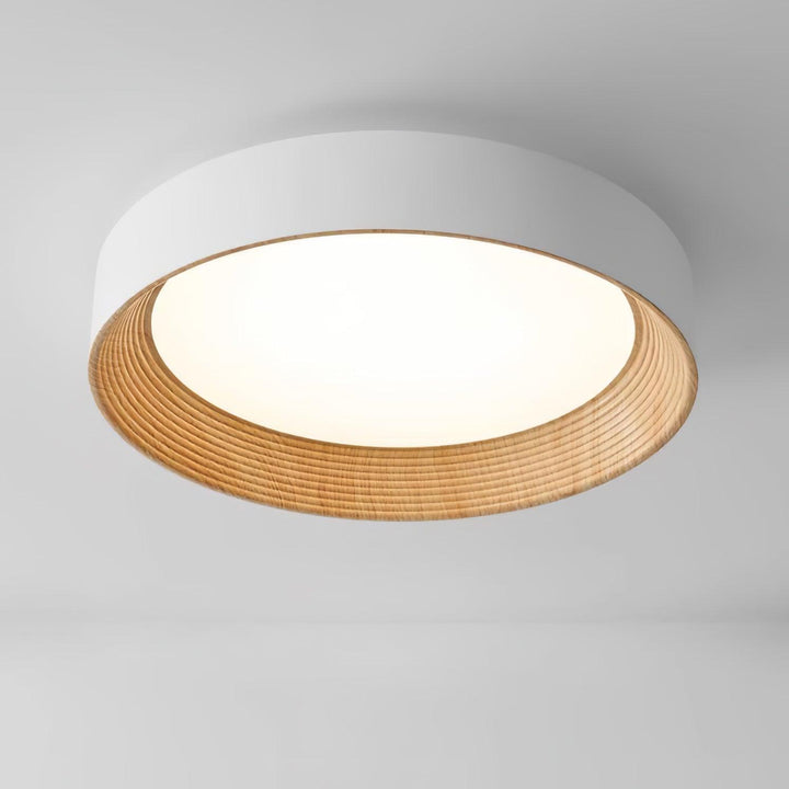 Solara Plafonnier Bois Anneau Minimaliste Réglable - Neutralighting