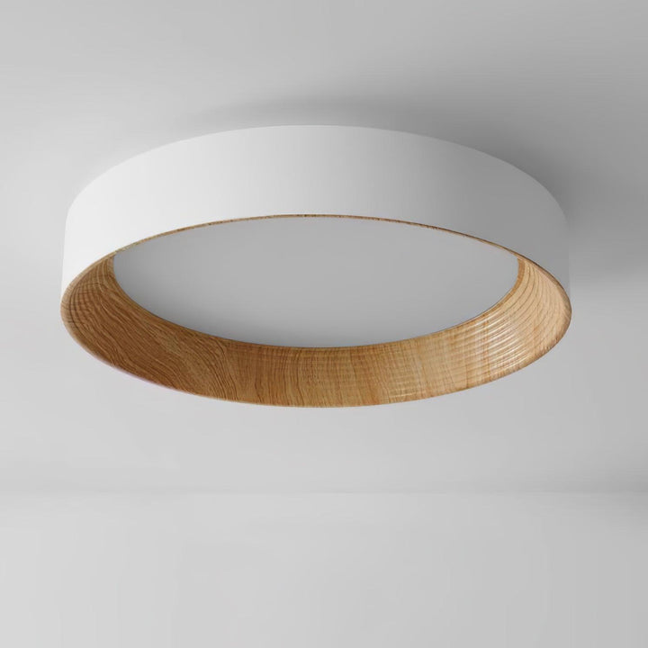 Solara Plafonnier Bois Anneau Minimaliste Réglable - Neutralighting