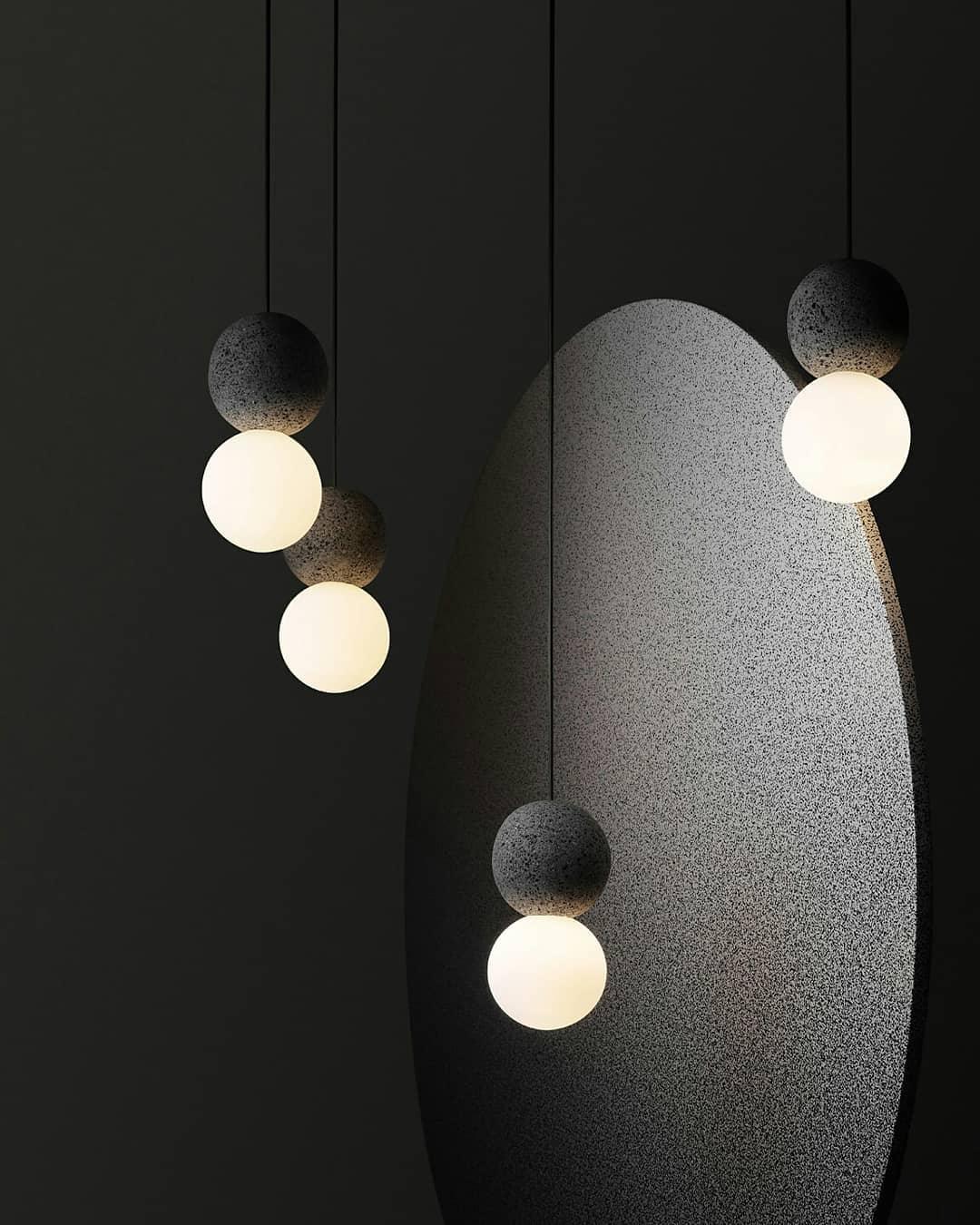 Solvicen Suspension Minimaliste en Ciment - Neutralighting