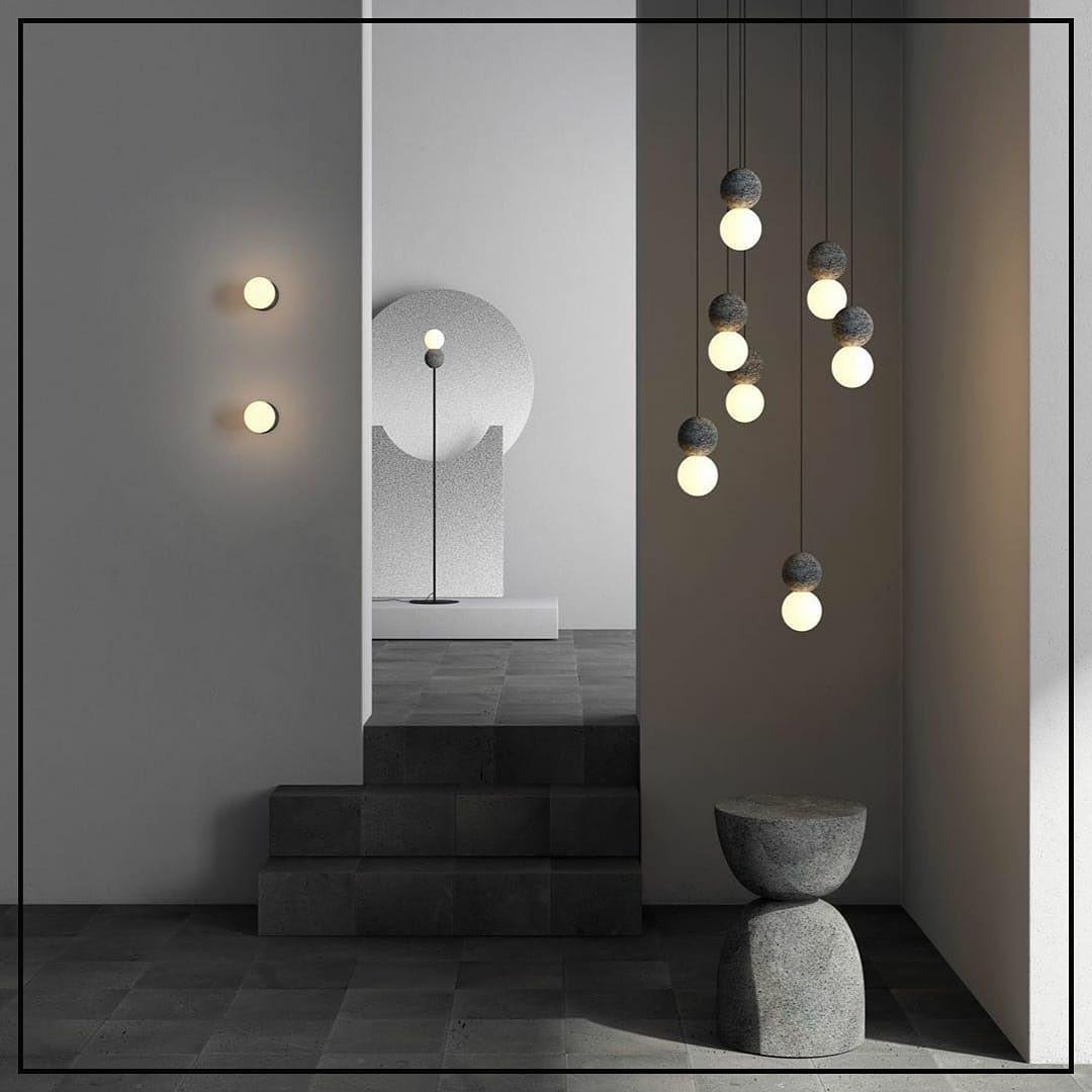 Solvicen Suspension Minimaliste en Ciment - Neutralighting