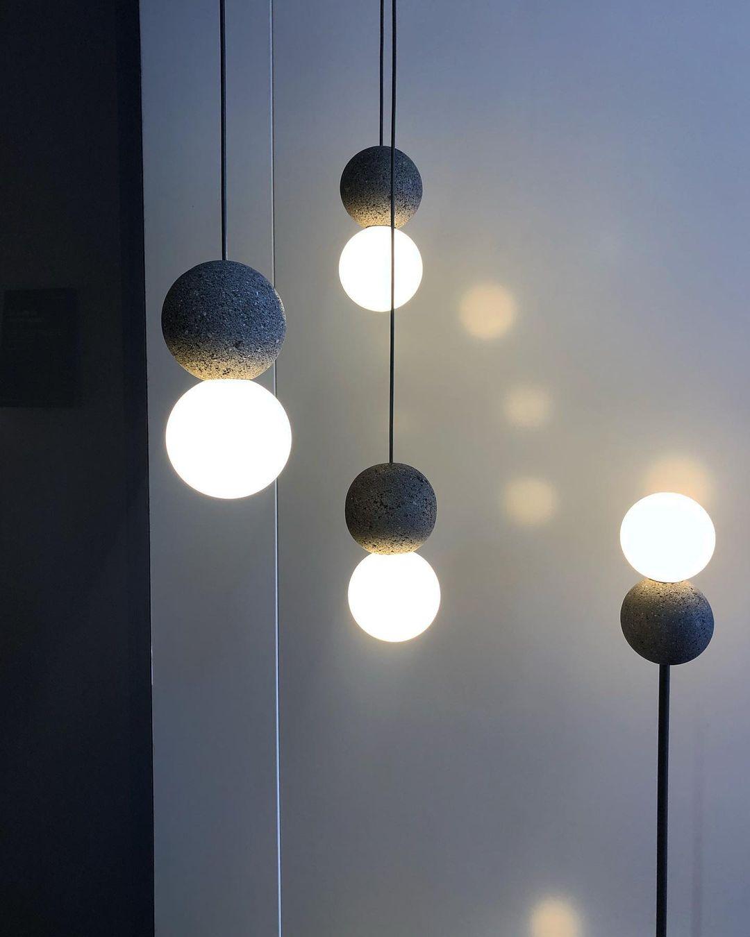 Solvicen Suspension Minimaliste en Ciment - Neutralighting