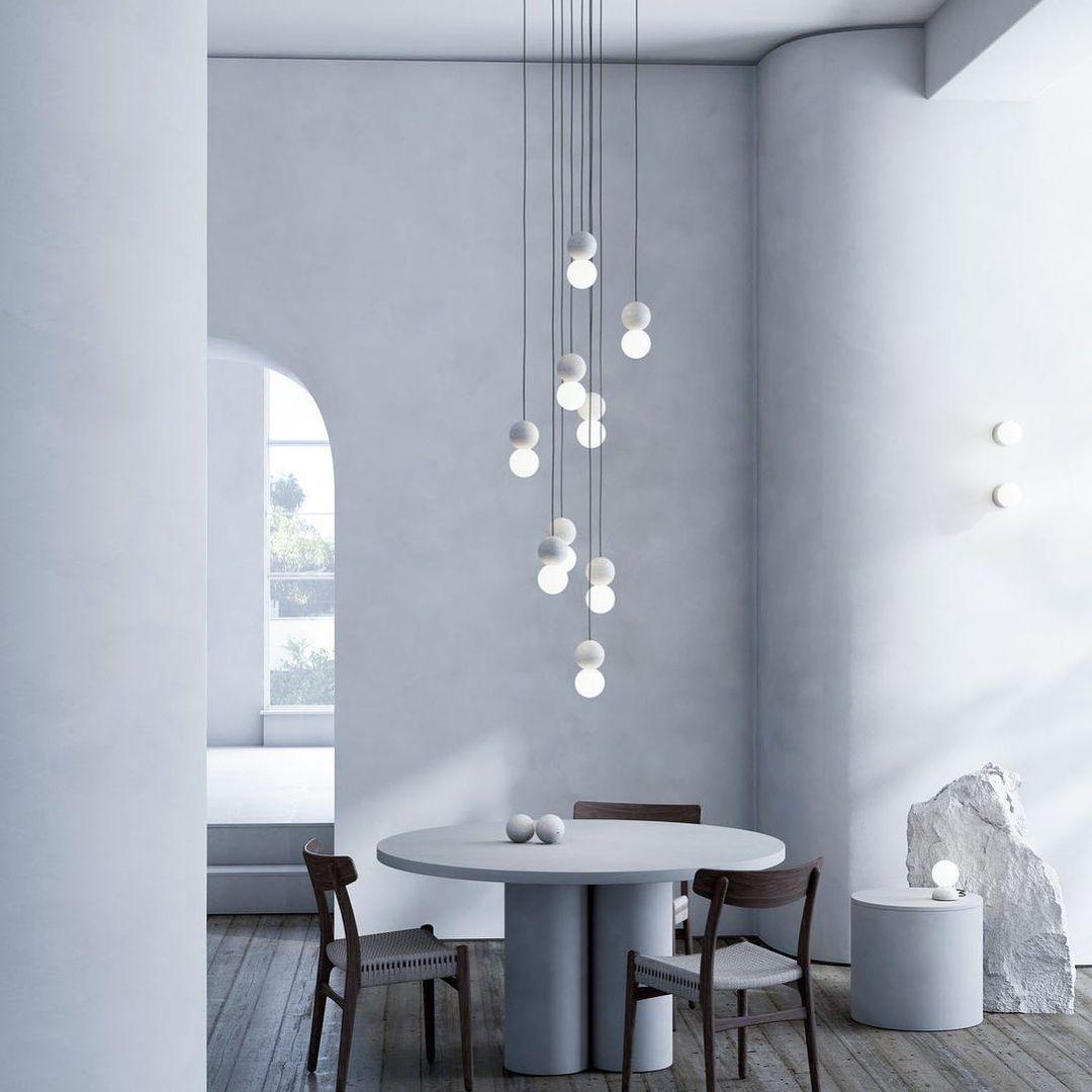 Solvicen Suspension Minimaliste en Ciment - Neutralighting