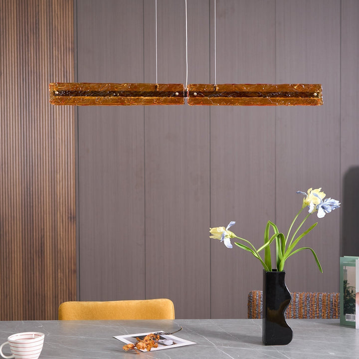 Avnorira Suspension Linéaire en Verre Minimaliste - Neutralighting