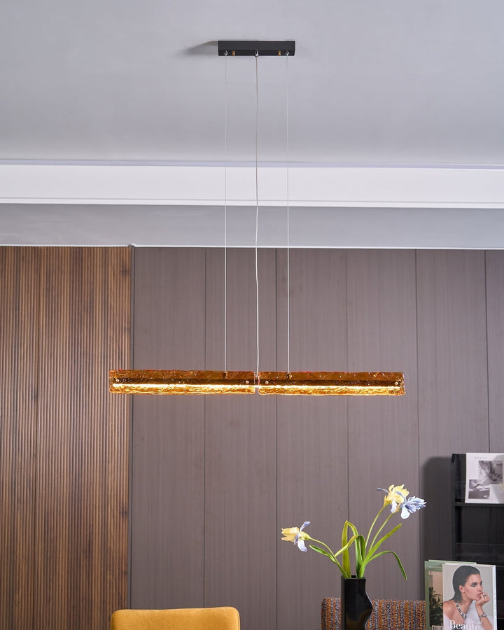Avnorira Suspension Linéaire en Verre Minimaliste - Neutralighting