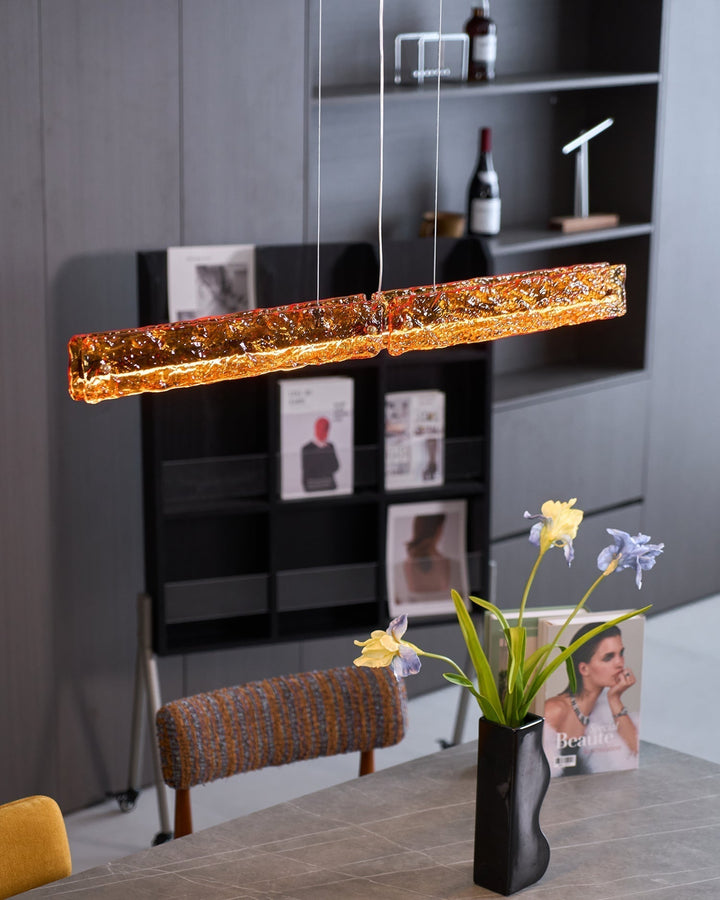 Avnorira Suspension Linéaire en Verre Minimaliste - Neutralighting