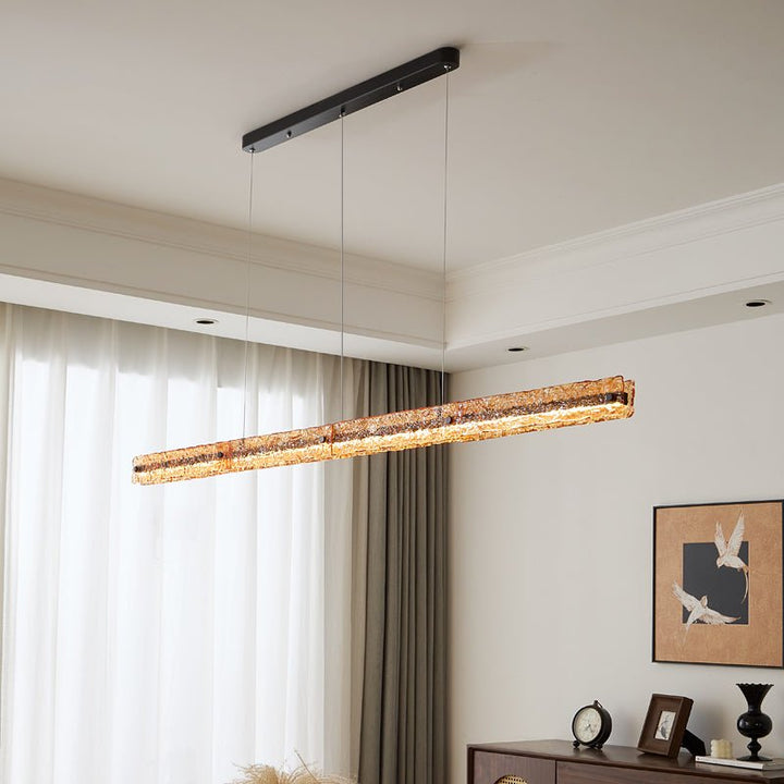 Avnorira Suspension Linéaire en Verre Minimaliste - Neutralighting