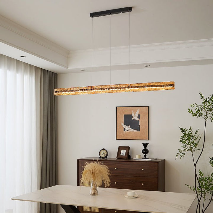 Avnorira Suspension Linéaire en Verre Minimaliste - Neutralighting