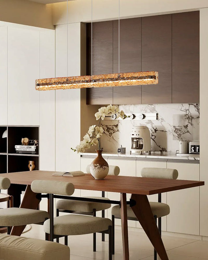 Avnorira Suspension Linéaire en Verre Minimaliste - Neutralighting