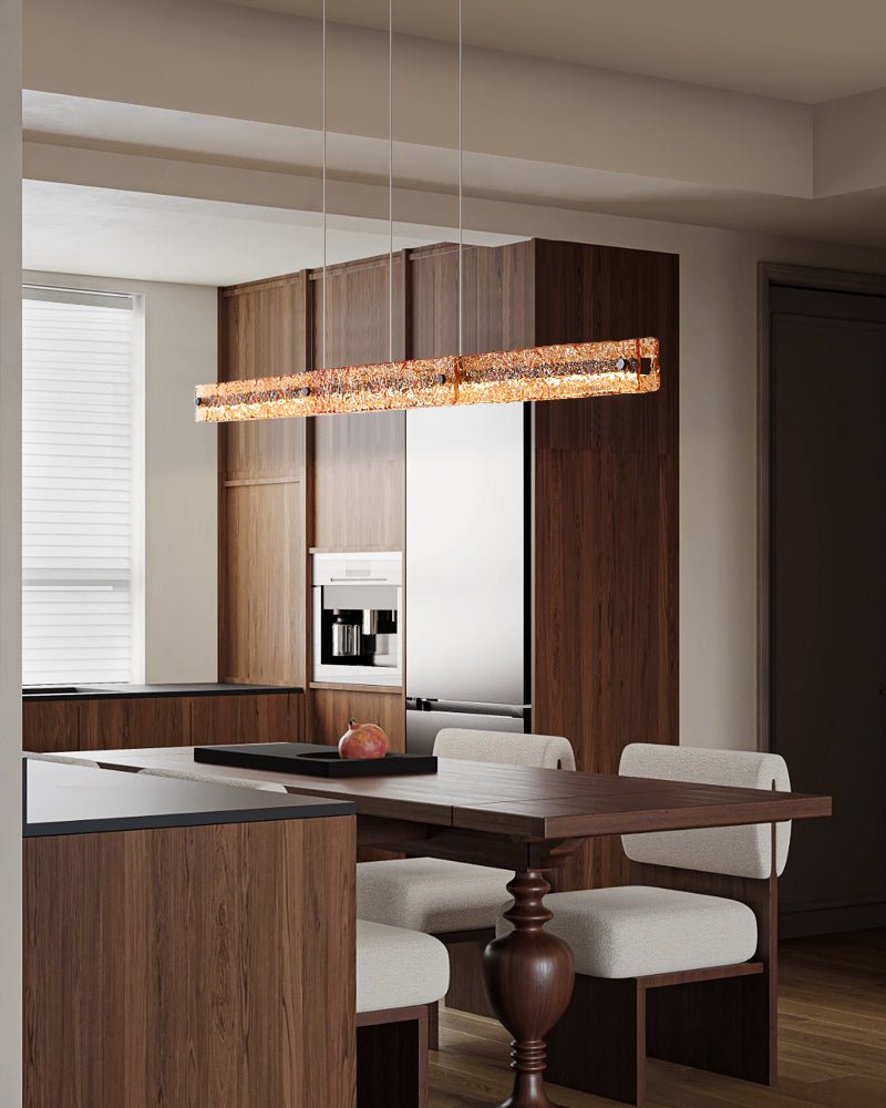 Avnorira Suspension Linéaire en Verre Minimaliste - Neutralighting