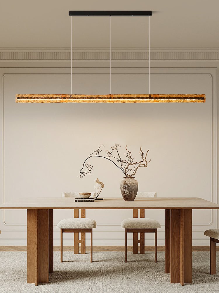 Avnorira Suspension Linéaire en Verre Minimaliste - Neutralighting