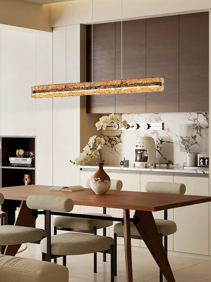 Avnorira Suspension Linéaire en Verre Minimaliste - Neutralighting