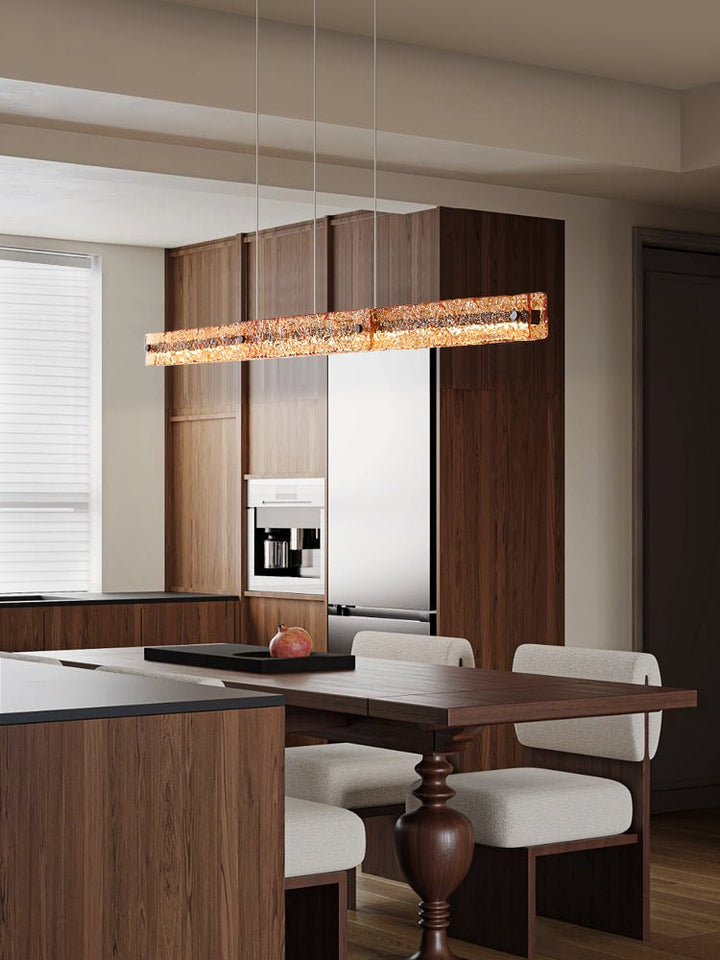 Avnorira Suspension Linéaire en Verre Minimaliste - Neutralighting