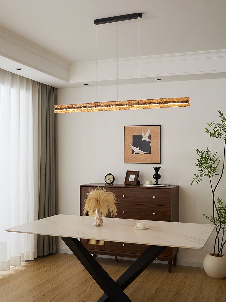 Avnorira Suspension Linéaire en Verre Minimaliste - Neutralighting