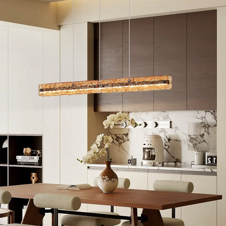 Avnorira Suspension Linéaire en Verre Minimaliste - Neutralighting