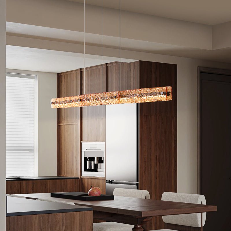 Avnorira Suspension Linéaire en Verre Minimaliste - Neutralighting