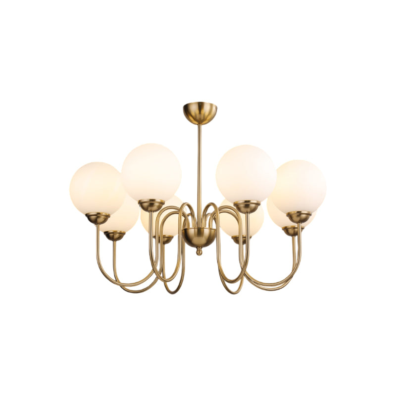 Lldorel Lustre en Verre et Laiton Nordique Haut de Gamme - Neutralighting