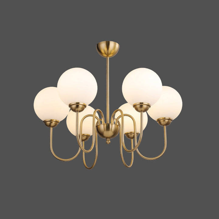 Lldorel Lustre en Verre et Laiton Nordique Haut de Gamme - Neutralighting