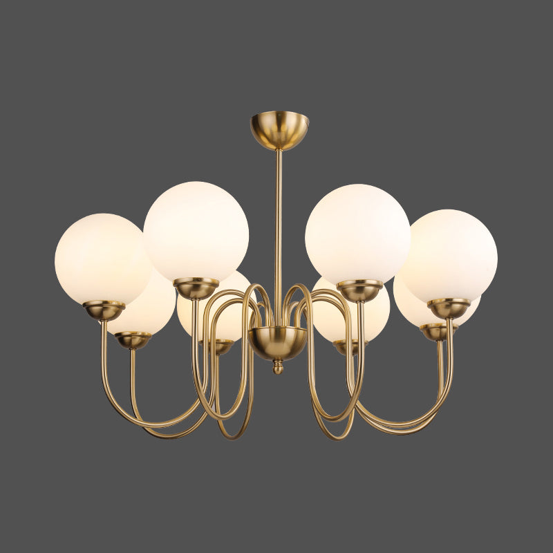 Lldorel Lustre en Verre et Laiton Nordique Haut de Gamme - Neutralighting