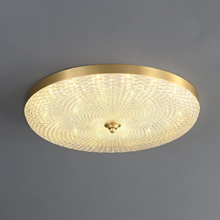 Orlena Plafonnier en Laiton et Verre Minimaliste - Neutralighting