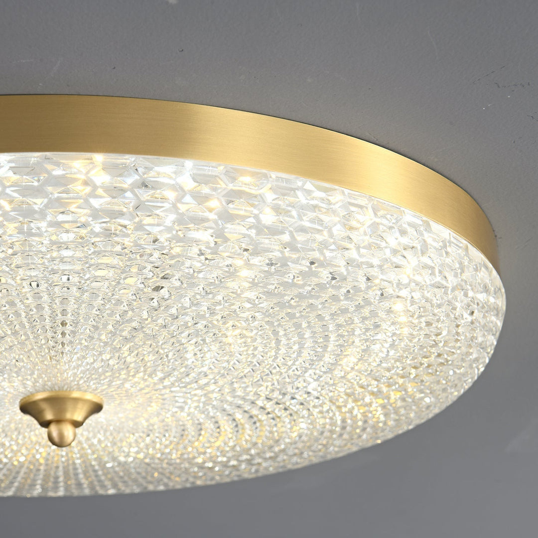 Orlena Plafonnier en Laiton et Verre Minimaliste - Neutralighting
