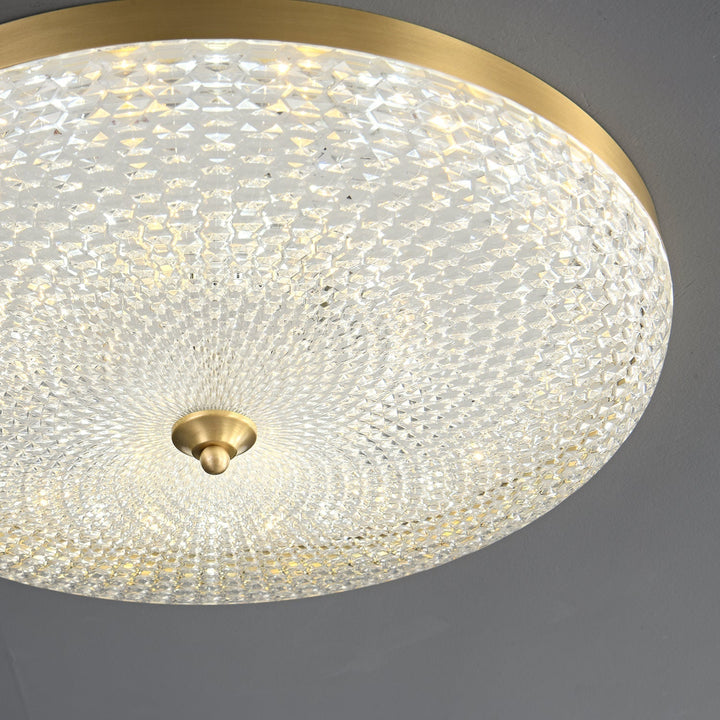 Orlena Plafonnier en Laiton et Verre Minimaliste - Neutralighting