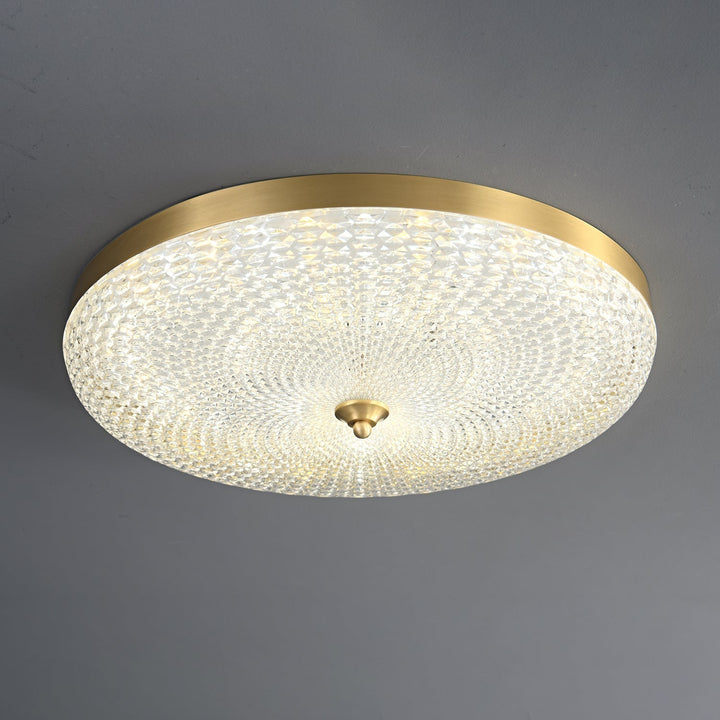 Orlena Plafonnier en Laiton et Verre Minimaliste - Neutralighting