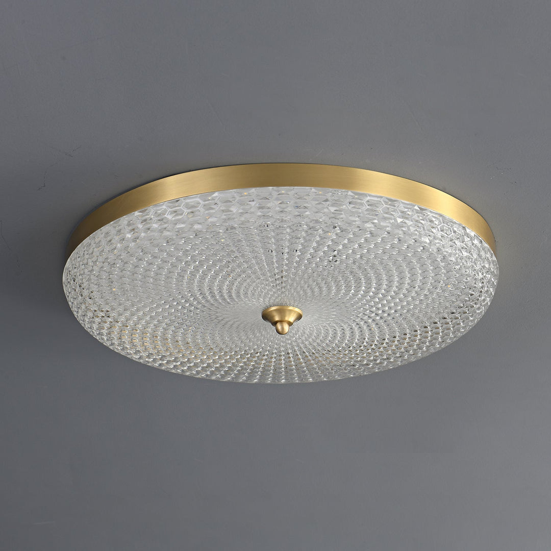 Orlena Plafonnier en Laiton et Verre Minimaliste - Neutralighting