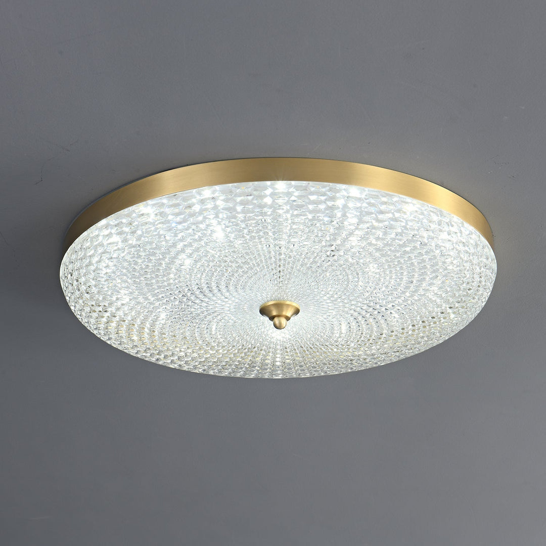 Orlena Plafonnier en Laiton et Verre Minimaliste - Neutralighting