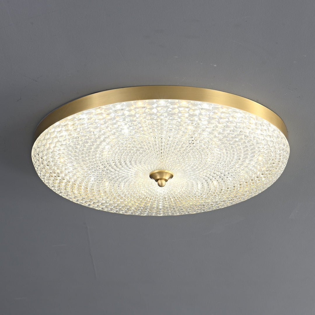 Orlena Plafonnier en Laiton et Verre Minimaliste - Neutralighting