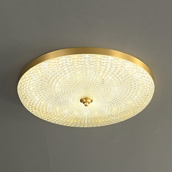Orlena Plafonnier en Laiton et Verre Minimaliste - Neutralighting