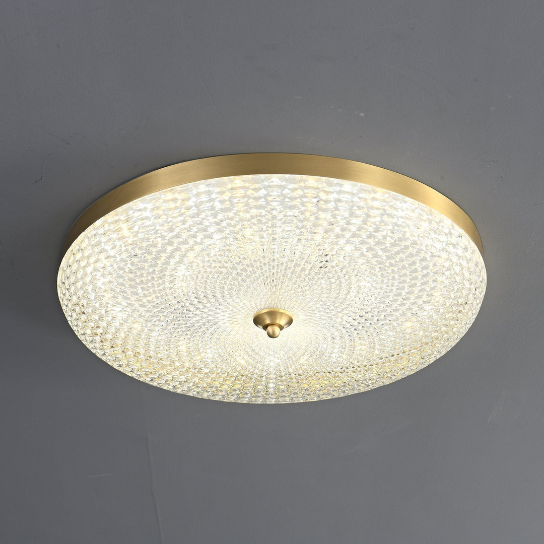 Orlena Plafonnier en Laiton et Verre Minimaliste - Neutralighting