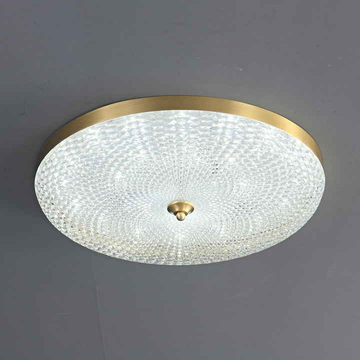 Orlena Plafonnier en Laiton et Verre Minimaliste - Neutralighting