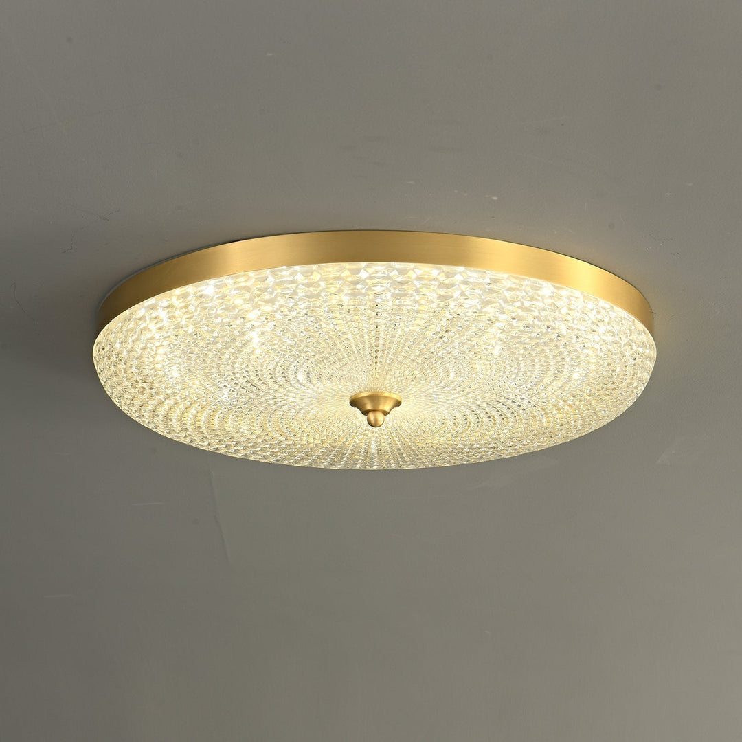 Orlena Plafonnier en Laiton et Verre Minimaliste - Neutralighting