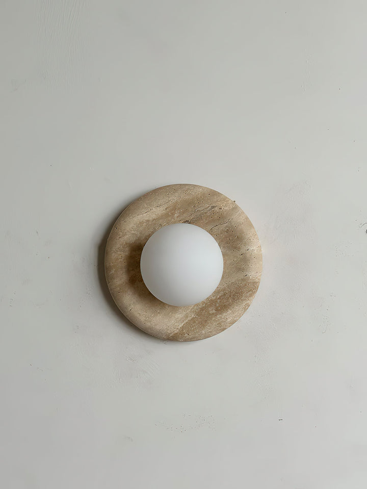 Orli Applique Murale Moderne et Minimaliste en Travertin - Neutralighting