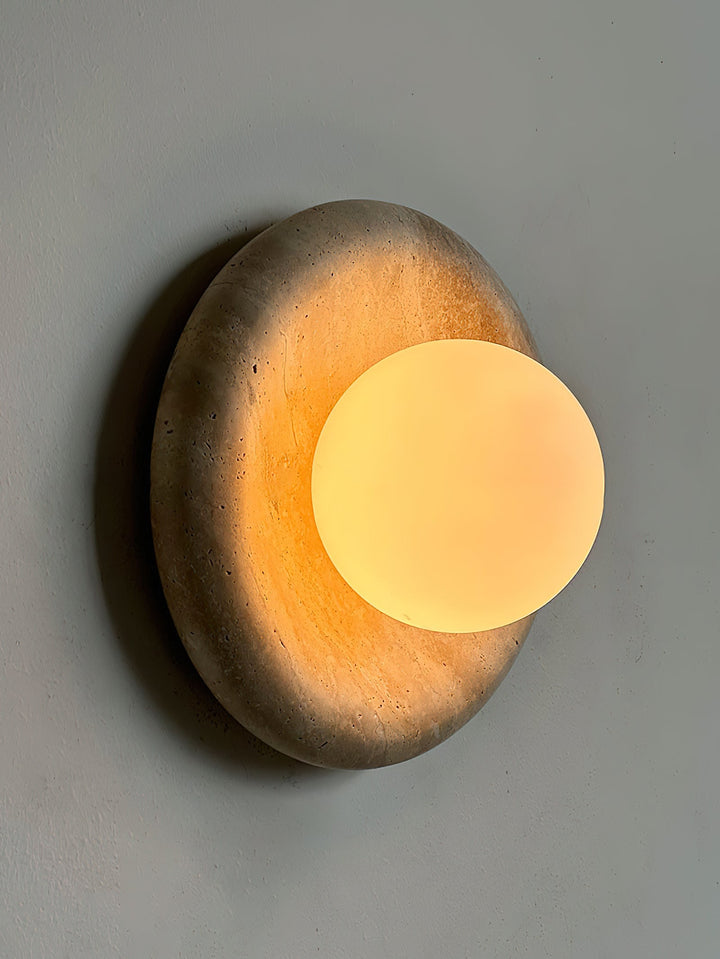 Orli Applique Murale Moderne et Minimaliste en Travertin - Neutralighting