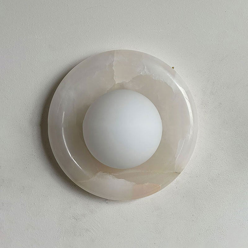 Aursilos Applique Murale Verre Jade Blanc Art Nordique Premium - Neutralighting