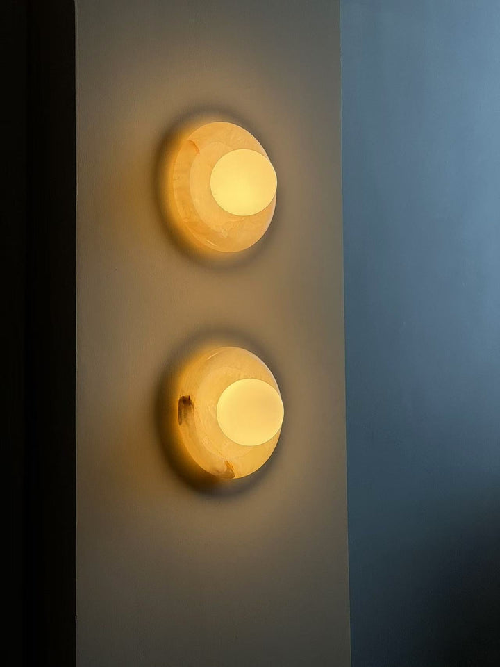 Aursilos Applique Murale Verre Jade Blanc Art Nordique Premium - Neutralighting