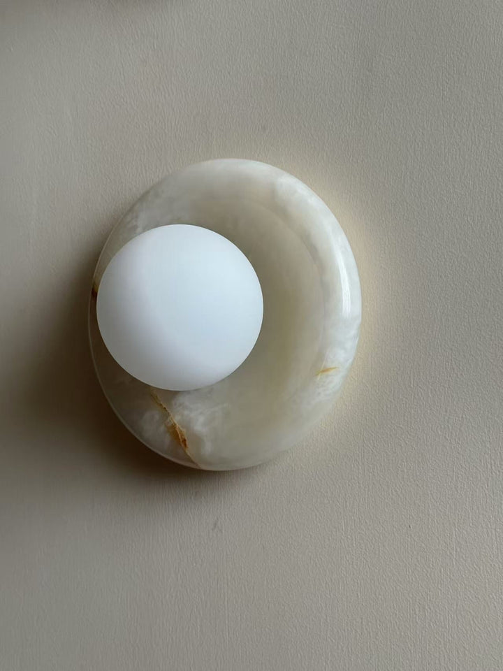 Aursilos Applique Murale Verre Jade Blanc Art Nordique Premium - Neutralighting