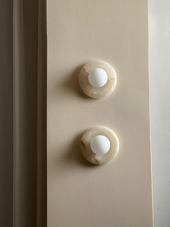 Aursilos Applique Murale Verre Jade Blanc Art Nordique Premium - Neutralighting
