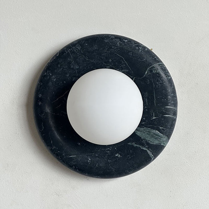 Cusorion Applique Murale Moderne Minimaliste en Marbre Vert Foncé - Neutralighting