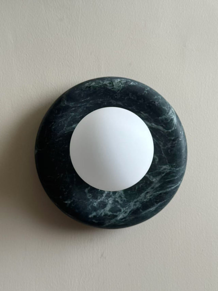 Cusorion Applique Murale Moderne Minimaliste en Marbre Vert Foncé - Neutralighting