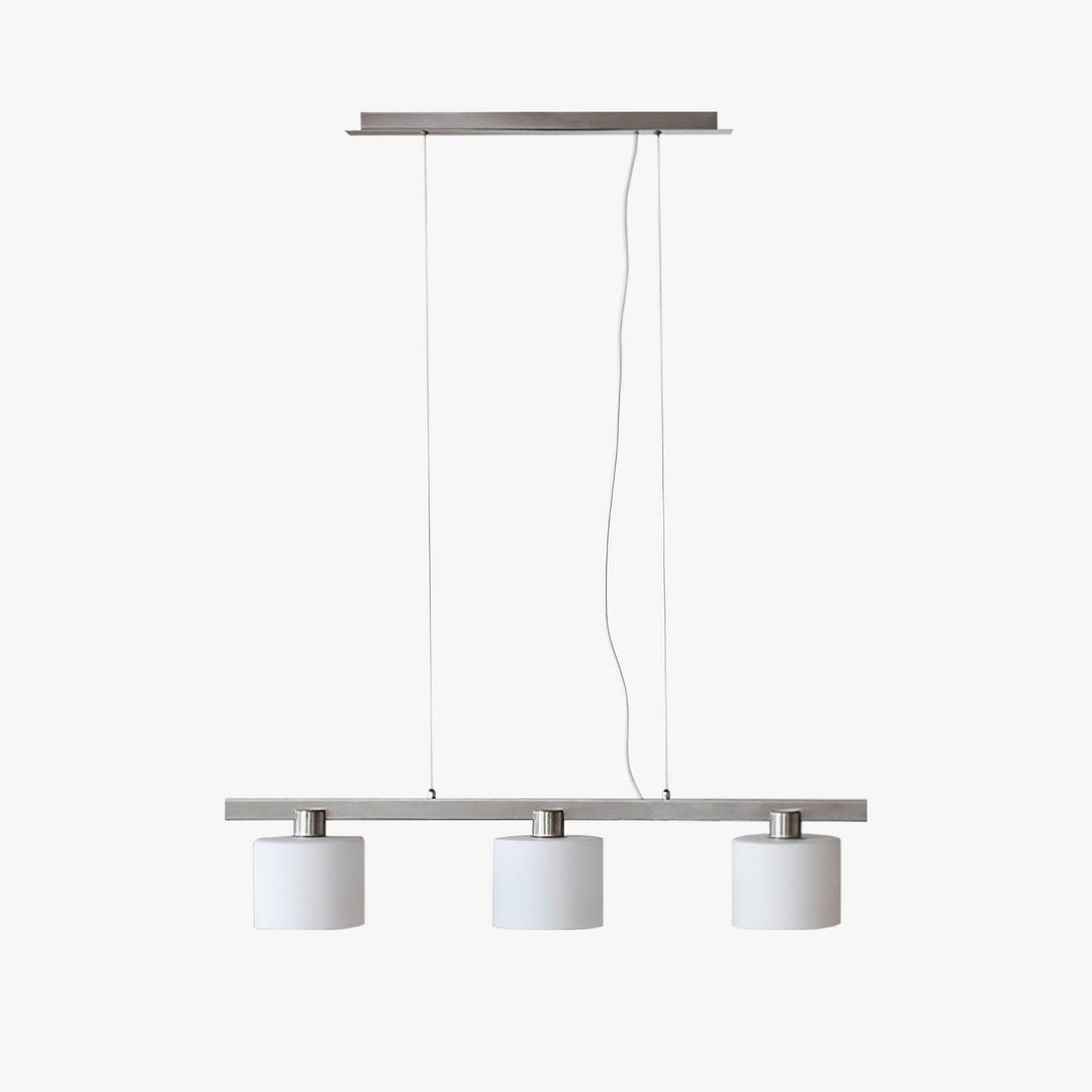 Arisha Suspension Linéaire Multi Moderne, Metal/Verre, Blanc, Chambre - Neutralighting
