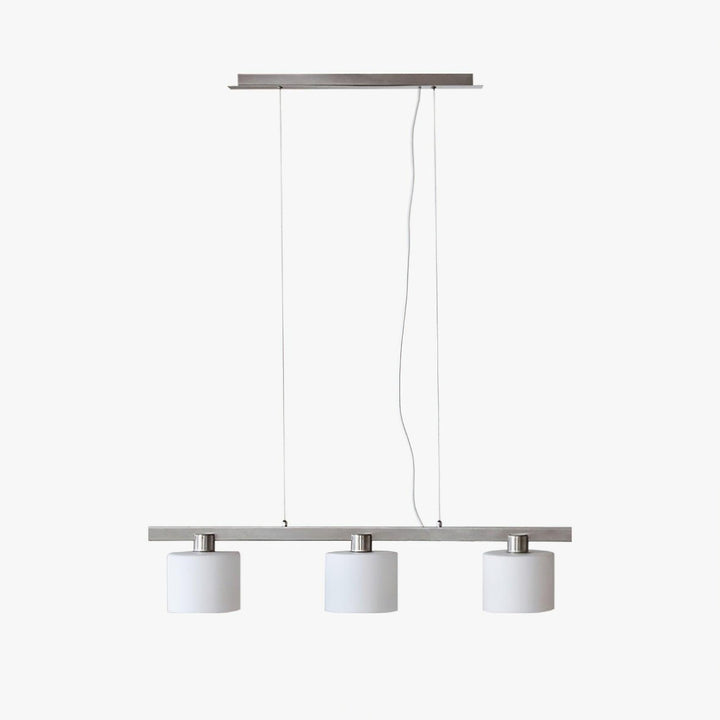 Arisha Suspension Linéaire Multi Moderne, Metal/Verre, Blanc, Chambre - Neutralighting