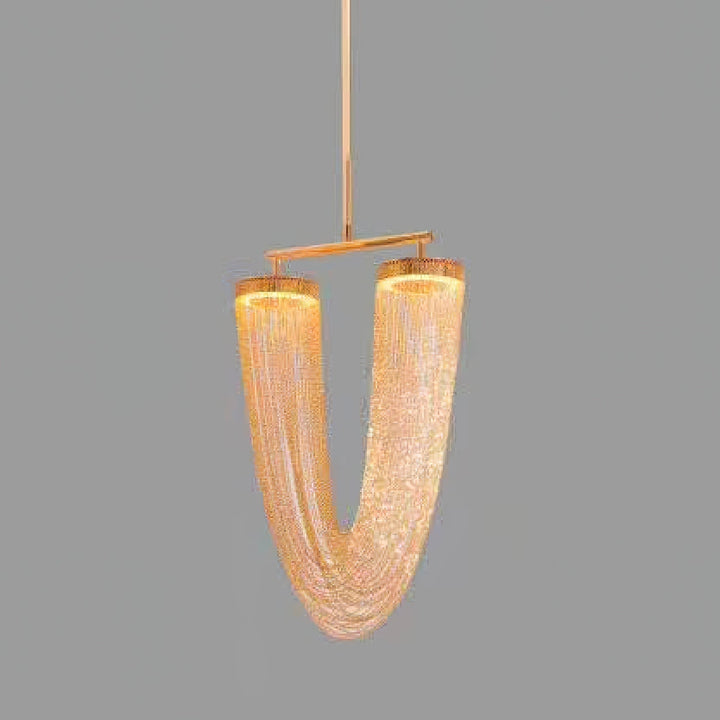 Lustra Lampe Pendante en Chaîne de Cuivre Moderne - Neutralighting