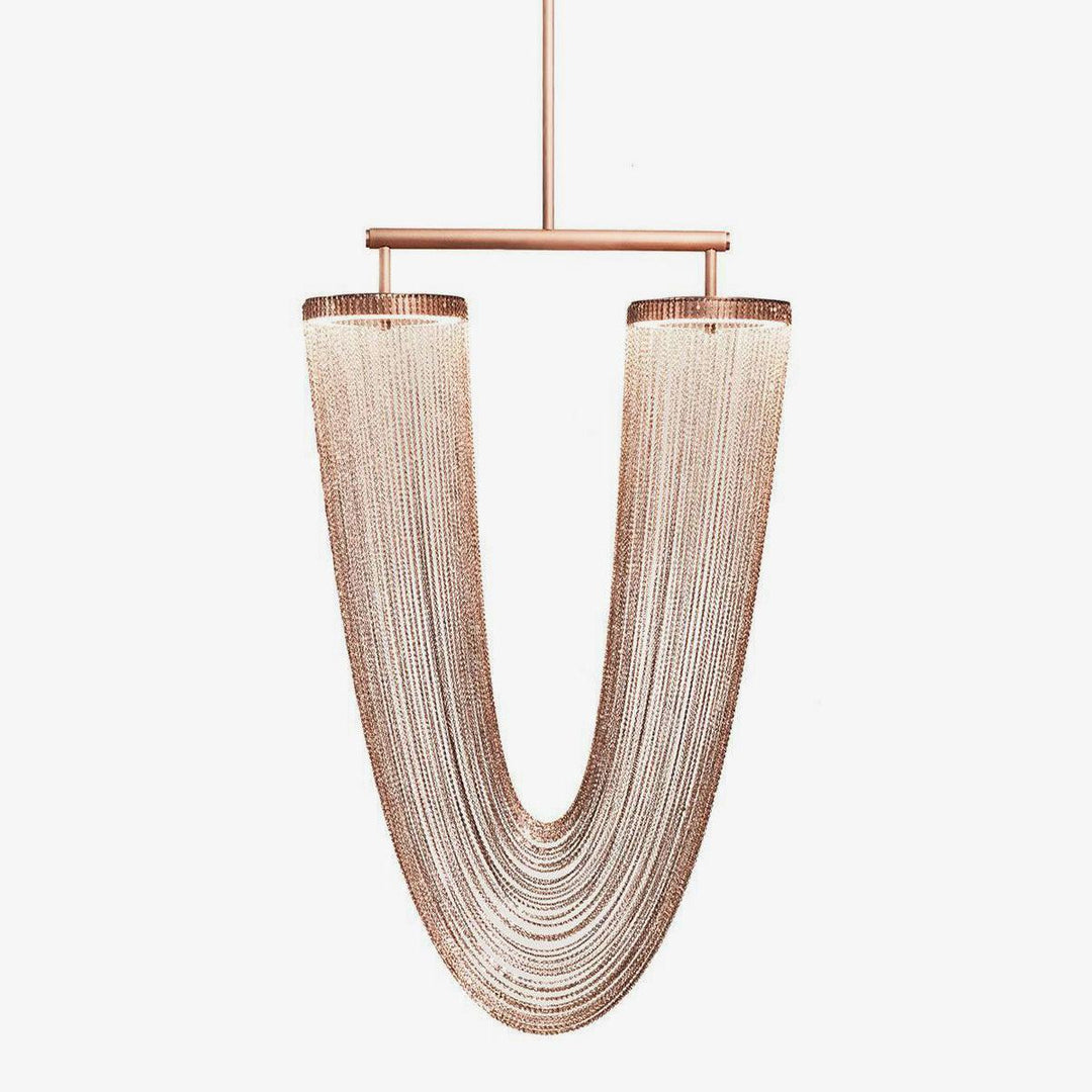 Lustra Lampe Pendante en Chaîne de Cuivre Moderne - Neutralighting
