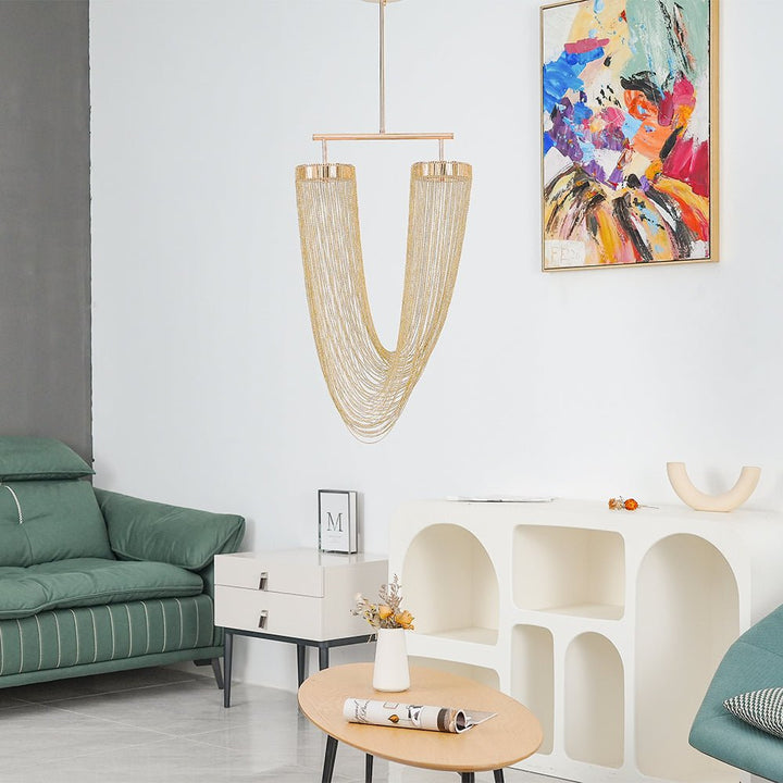 Lustra Lampe Pendante en Chaîne de Cuivre Moderne - Neutralighting