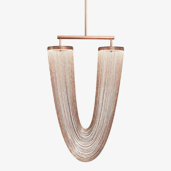 Lustra Lampe Pendante en Chaîne de Cuivre Moderne - Neutralighting